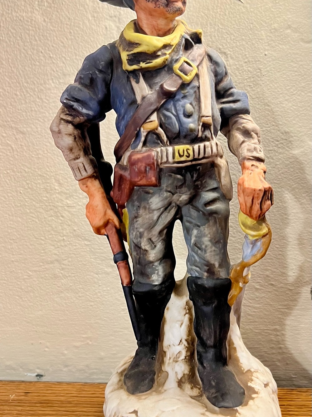Vintage 1976 Gary Schildt Decorative Decanter for Battle of Big Horn Trooper